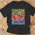 Banderas Del Mundo En Gradación De Color Banderas Nacionales Camiseta unisex Regalos para ancianos