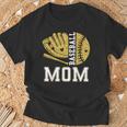 Baseball Mom Game Day Baseball Season Mama Girl Gold T-Shirt Gifts for Old Men