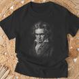 Beethoven-Retrato Ludwigan Beethoven Música Clásica Camiseta unisex Regalos para ancianos