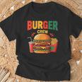 Berger Crew Hamburger Cheeseburger Fast Food Lovers Tシャツ 高齢者への贈り物
