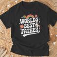 Words Best Father Pink Father’S Day Tシャツ 高齢者への贈り物