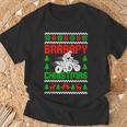 Braaapy Christmas Dirt Bike Ugly Sweater Christmas Motocross T-Shirt Gifts for Old Men