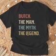 Butch The Man Myth And Legend ファニーネーム カスタマイズ可 Tシャツ 高齢者への贈り物