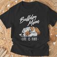 Cadeau Amusant Bouledogue Anglais – Maman Bulldog T-Shirt Cadeaux pour les vieillards