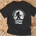Caraway Arkansas Respect The Locals Bigfoot Sasquatch Moon T-Shirt Gifts for Old Men