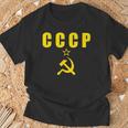 Cccp Urss Unionoviétiqueintagetyle Guerre Froide T-Shirt Cadeaux pour les vieillards