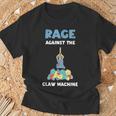 Claw Machine Rage Against Claw マシンスキル アーケードゲーマー Tシャツ 高齢者への贈り物