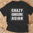 Crazy Handsome アジアンファニーtシャツ Tシャツ 高齢者への贈り物