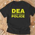 Dea 警察官 麻薬取締局 フロントプリント 長袖tシャツ Tシャツ 高齢者への贈り物