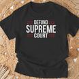 Defundupreme Court 政治的声明 長袖tシャツ Tシャツ 高齢者への贈り物