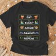Disfraz De Regalo Eatleep Anime Gaming Repeat Paraideojuegos In Mangas Camiseta unisex Regalos para ancianos