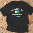 Djibouti Djiboutian Drinking Team Beer Flag Matching T-Shirt Gifts for Old Men