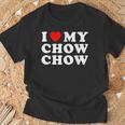 Dog I Love My Chow Chow Chow Tシャツ 高齢者への贈り物