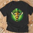 Drôle De Léprechaun Girafet Patrick Pour Enfants Hommes Et S T-Shirt Cadeaux pour les vieillards