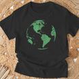 Earth Dayave Our Planet Climate Change 地球儀 世界地図 Tシャツ 高齢者への贈り物