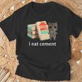 I Eat Cement 猫シャツ キッズ 面白い ダンク 猫 ミーム Tシャツ 高齢者への贈り物