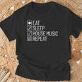 Eatleep House Music リピート Edm Lover Djハウスミュージック Tシャツ 高齢者への贈り物