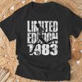 Edición Limitada 1983 Edición Limitada Fútbol Cumpleaños Camiseta unisex Regalos para ancianos