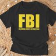 Fbi Bidenの指示に従うアパレル 面白い 男性 女性 Tシャツ 高齢者への贈り物