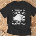 Festa Del Papà Questo È L'aspetto Di Un Nonno Figo Maglietta Regalos para ancianos