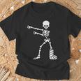 Floss Dance Flossing ダンス 足の骨折 石膏ギプス スケルトン ハロウィーン Tシャツ 高齢者への贈り物