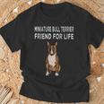 Friend For Life Of Bull Terrier ミニチュアドッグ Tシャツ 高齢者への贈り物