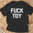 Fuck Toy 面白いことわざ皮肉なノベルティセクシーセックス 長袖tシャツ Tシャツ 高齢者への贈り物