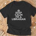Librarian Keep Calm I'm A Librarian Tシャツ 高齢者への贈り物