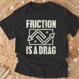 Physics Friction Is A Drag PunTシャツ 高齢者への贈り物