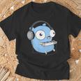 Go Developer Golang Music Goper Tシャツ 高齢者への贈り物