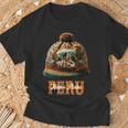 Grafico マルチカラー Chullo Peruano Machu Pichu Tシャツ 高齢者への贈り物