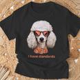 I Havetandardsファニースタンダードプードル愛好家デザイン Tシャツ 高齢者への贈り物