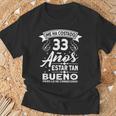Hombre 33 Cumpleaños Regalo Años Divertido Decoraciónintage 1989 Camiseta unisex Regalos para ancianos