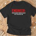 Humor De Ingeniería Porque Elolucionador De Problemas Rudo No Es Un Trabajo Camiseta unisex Regalos para ancianos