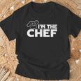 メンズ I'm The Chef クッキングハット フードクッキング シェフ キッチン フードクック Tシャツ 高齢者への贈り物