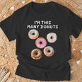 I'm Many Donuts 面白いドーナツフィットネス格言 Tシャツ 高齢者への贈り物