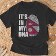 It's In My Dna ネパール ネパール国旗 指紋 Tシャツ 高齢者への贈り物