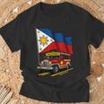 Jeepney フィリピン国旗 誇り高きフィリピンのお土産 Tシャツ 高齢者への贈り物