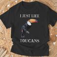 I Just Like Toucans Bird Animal Park オオハシ Tシャツ 高齢者への贈り物