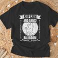 Keep Calm And Dance 面白い社交ダンスa 社交ダンサー Tシャツ 高齢者への贈り物