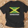 Kingston Jamaica Flag Jersey Tシャツ 高齢者への贈り物
