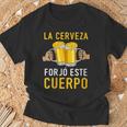 La Cerveza Forjó Este Cuerpo Beber Divertidas Cuello Camiseta unisex Regalos para ancianos