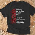 Lecture Japonaise Facile De Tourner La Tête Latéralement Go Fuck Yourself T-Shirt Cadeaux pour les vieillards