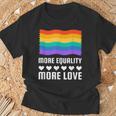 Lgbt More Equality More Lovetシャツ Lgbtq ゲイ レズビアン Lgbt Tシャツ 高齢者への贈り物