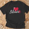 I Love Bachata Latin America ドミニカダンスレッスン Tシャツ 高齢者への贈り物
