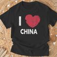 I Love China I Love China デザイン Tシャツ 高齢者への贈り物
