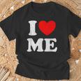 I Love Me シャツ Y2k ジョーク I Heart Me Love Myself Maine Tシャツ 高齢者への贈り物