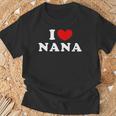 I Love Nana 私は愛する Nana Tシャツ 高齢者への贈り物