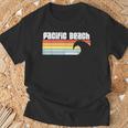 I Love Pacific Beach California Ca パシフィックオーシャンウェーブ Tシャツ 高齢者への贈り物