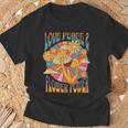 Love Peace ヒッピーコスチューム 60年代 70年代 フラワーフェスティバル衣装 Tシャツ 高齢者への贈り物